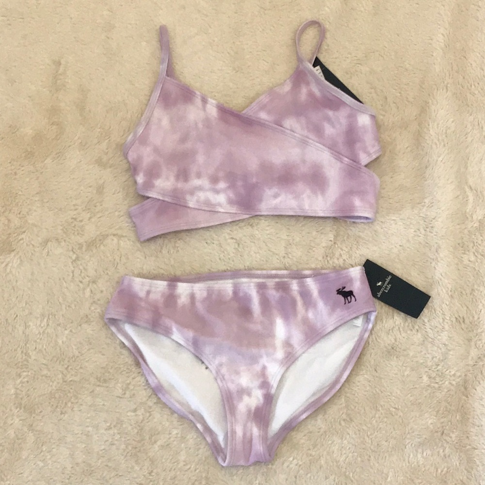 Wrap front two piece swim